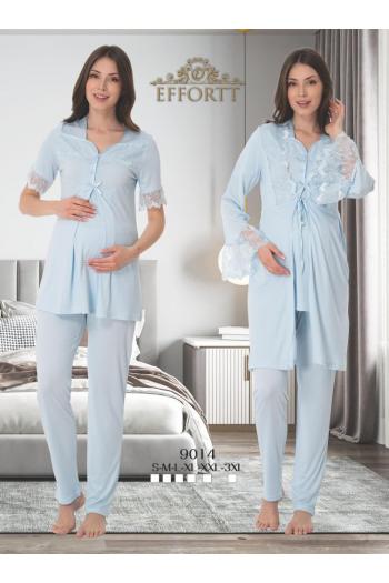 Effortt 9014 Sabahlıklı Lohusa Pijama Takımı