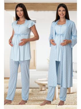 Effortt 6014 Sabahlıklı Lohusa Pijama Takımı