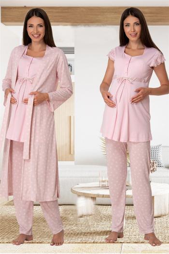 Effortt 6014 Sabahlıklı Lohusa Pijama Takımı