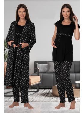 Effortt 6014 Sabahlıklı Lohusa Pijama Takımı