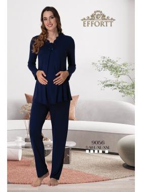 Effortt 9056 Dantel Detaylı Lohusa Pijama Takımı