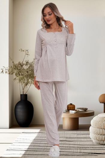 Hamile Lohusa Pijama Takım 6102 VİZON